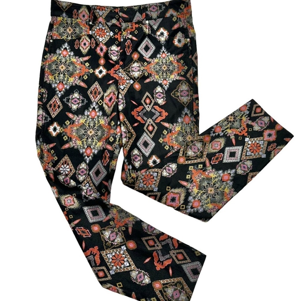 Zara Women’s Slim Fit Multicolor Patterned Pants